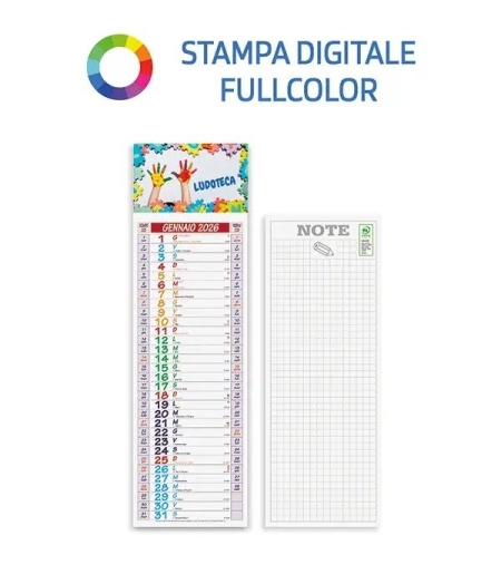 Calendari silhouette fullcolor 14x47 cm personalizzati