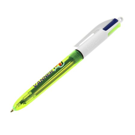 Bic 4 colori personalizzabile con evidenziatore giallo BritePix