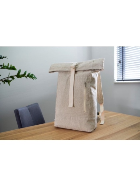 zaino rolltop in canapa