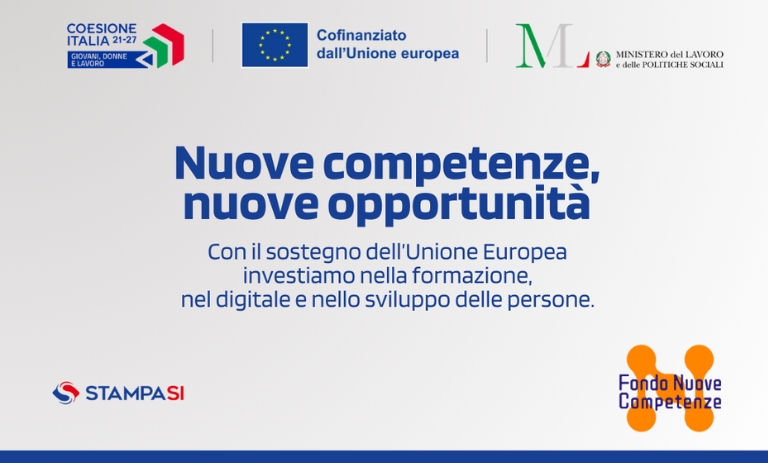 Stampasi avvia i percorsi formativi del Fondo Nuove Competenze