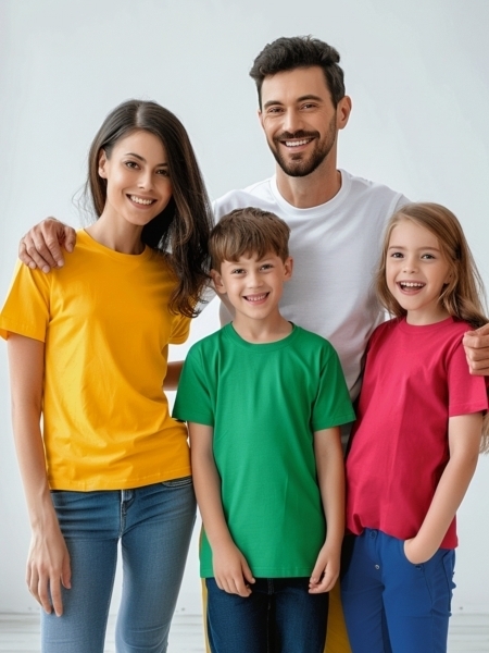 T-Shirt donna con girocollo a costine rinforzato