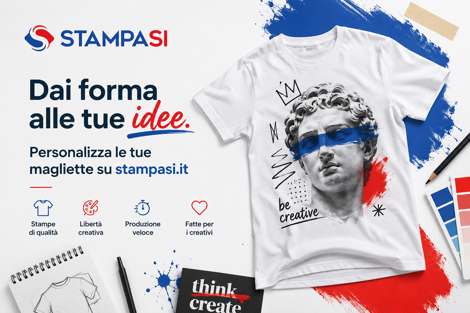 Magliette personalizzate per creativi - StampaSi