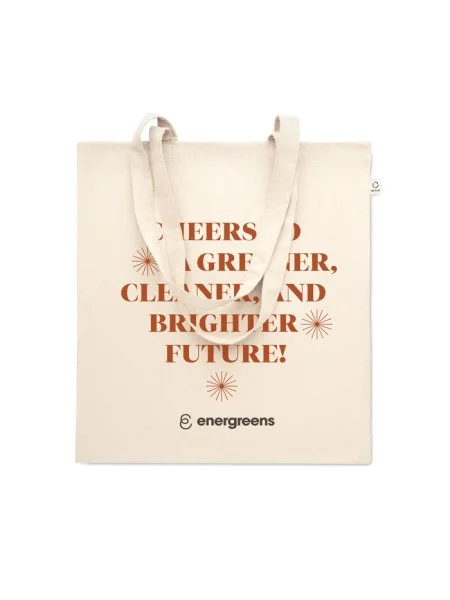 Shopper in cotone riciclato Viveka personalizzabile - StampaSi