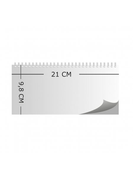 Calendari da tavolo personalizzati carta patinata opaca 170g spiralatura argento - StampaSi