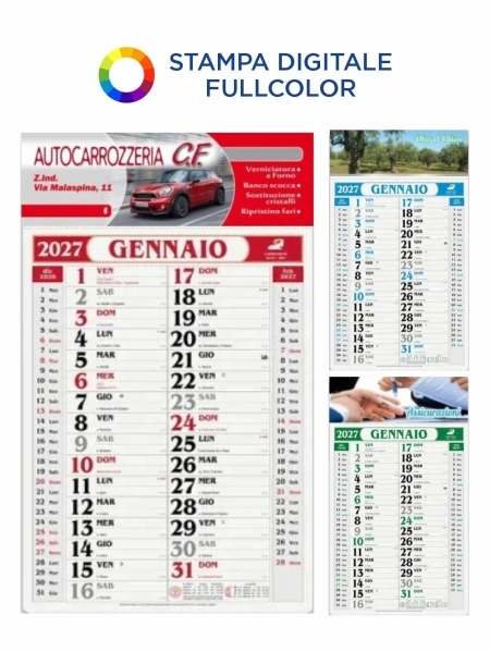 Calendario olandese gigante in quadricromia personalizzabile - StampaSi