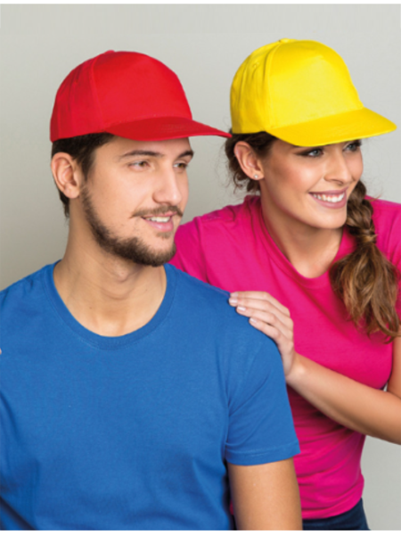 Cappellino baseball 5 pannelli Fox personalizzabile - StampaSi