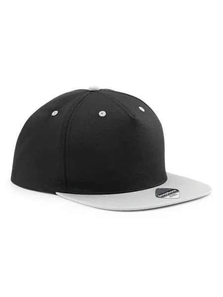 Cappello rapper snapback Beechfield 5 Panel Contrast personalizzabile - StampaSi