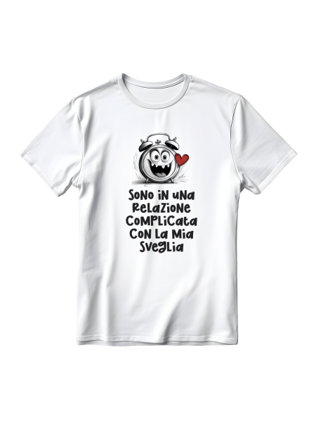 Maglietta unisex divertente Sveglia personalizzata - StampaSi