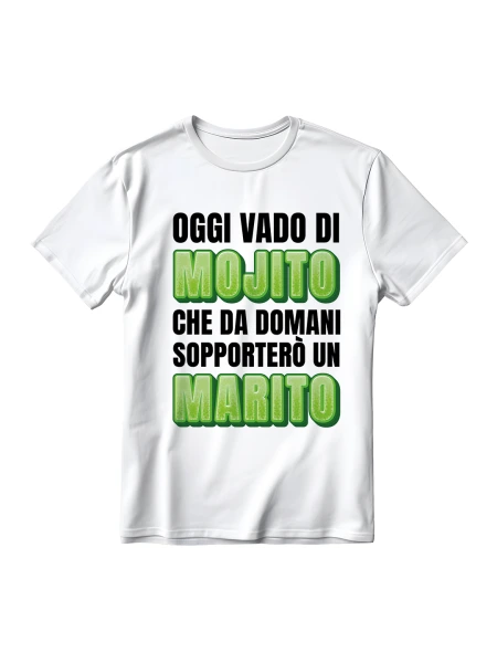Maglietta addio al nubilato Mojito personalizzata - StampaSi