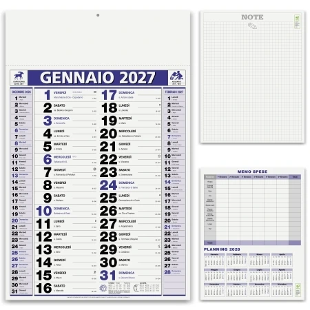 Calendario olandese Elegant personalizzabile con note - StampaSi