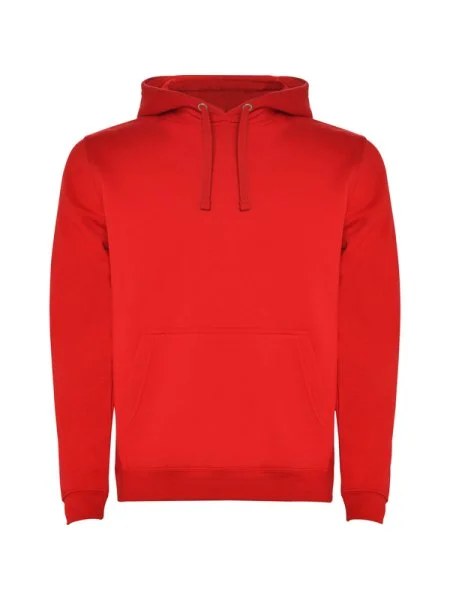 Felpa con cappuccio Roly Urban rossa personalizzabile - StampaSi