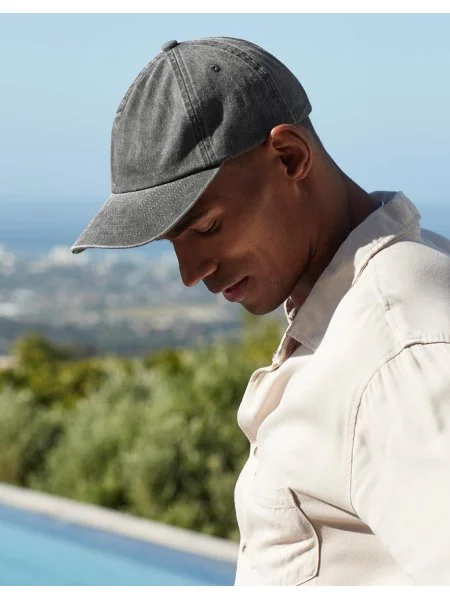 Cappellino 5 pannelli Beechfield Relaxed Vintage personalizzato - StampaSi