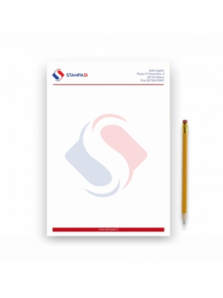 Fogli di carta intestata formato A4 per aziende - StampaSi
