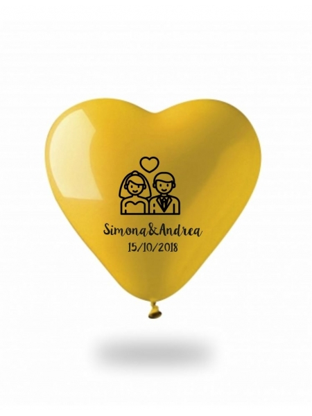 Palloncino gonfiabile a forma di cuore personalizzato - StampaSi