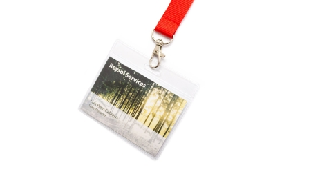 Porta badge Ifem in PVC fustellato - StampaSi