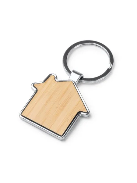 Portachiavi in legno a forma di casa personalizzato Roly Duplex - StampaSi