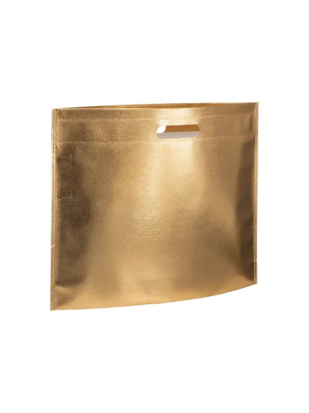 Shopper in TNT laminato metallizzato Levico oro - StampaSi