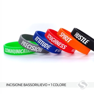 Basso rilievo + stampa 1 colore