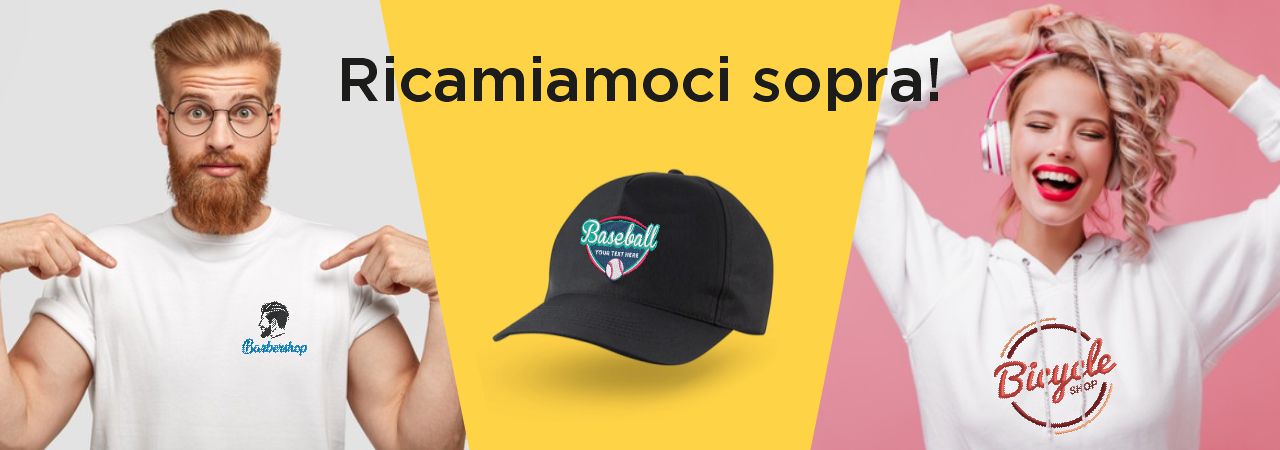 abbigliamento personalizzato con logo ricamato