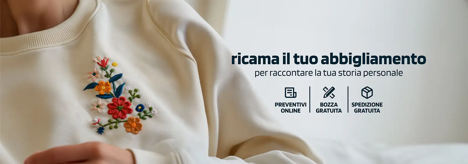 abbigliamento personalizzato con logo ricamato
