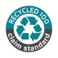 <b>RCS 100 - Recycled Claim Standard</b>
<br>
La RCS 100 (Recycled Claim Standard) certifica la presenza di materiali riciclati in un prodotto. Traccia la catena di custodia dalla fonte al prodotto finale, garantendo trasparenza, integrità e pratiche ambientali responsabili. RCS 100 - Recycled Claim Standard