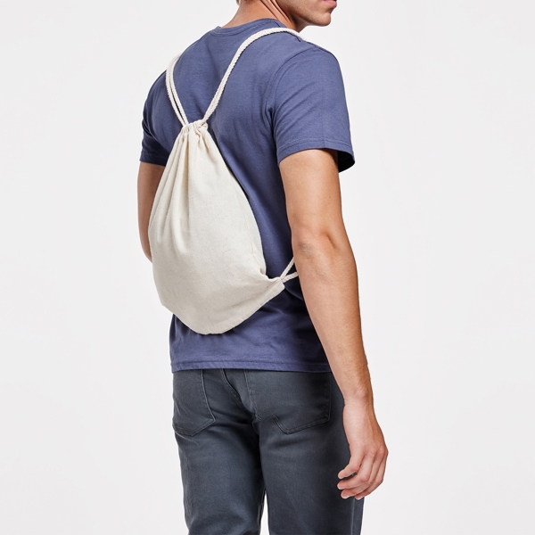 IDEA HOME Sacca Cotone Palestra 36x44cm - Zainetto Dipingere, Borsa Sport Viaggi, Naturale - Foto 3