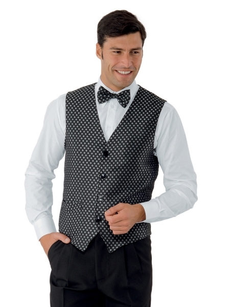 Gilet Unisex Doppiopetto Nero | Taglia XL In Poliestere | Peso Tessuto 220 G/m² | Elegante E Versatile