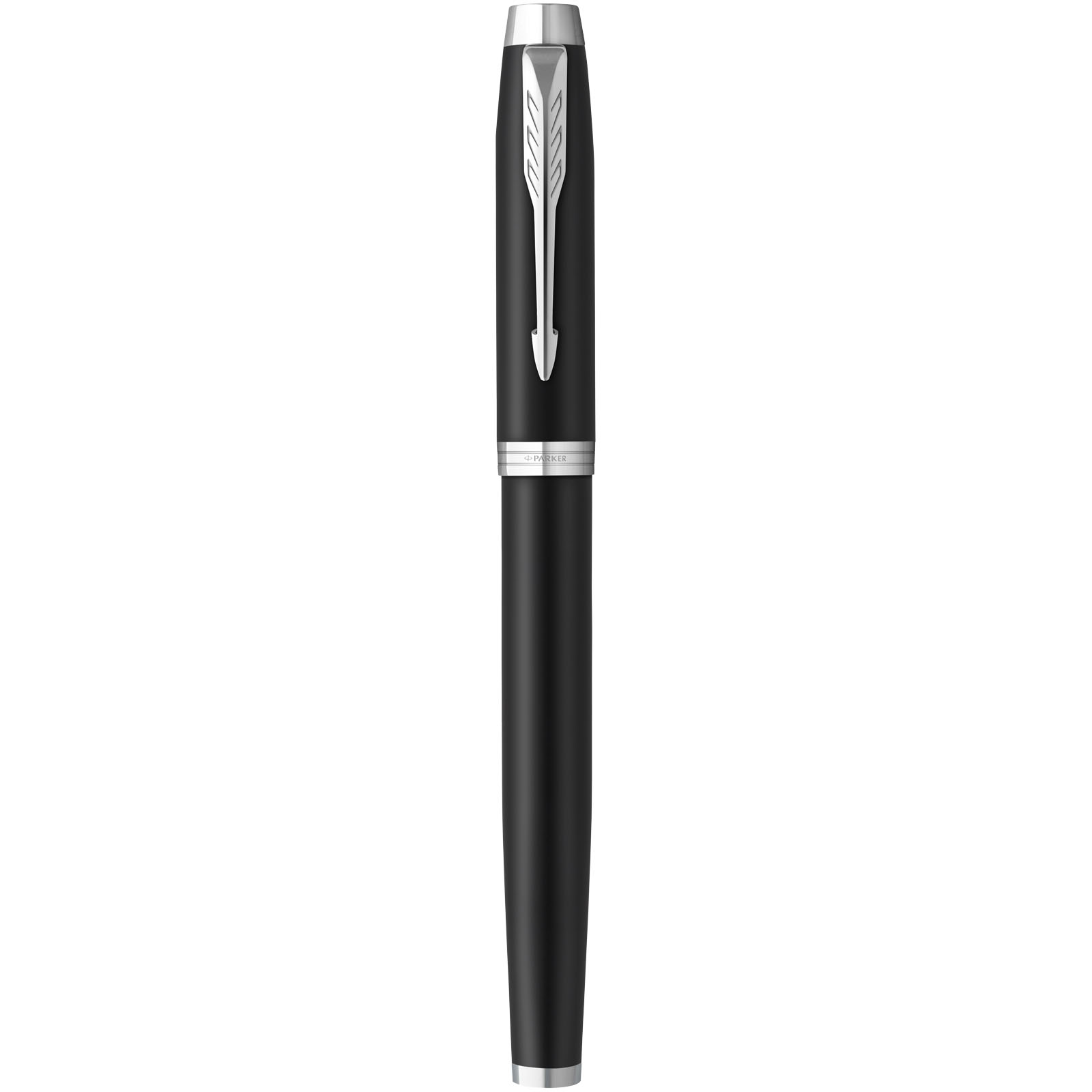 Penna Parker IM Personalizzata Con Incisione - Metallica Vernice Nera Satinata, Retrattile, Regalo Con Cofanetto