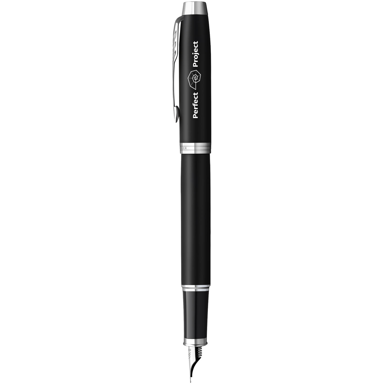 Penna Parker IM Personalizzata Con Incisione, Metallica Vernice Nera Satinata, Regalo In Cofanetto Elegante - 6