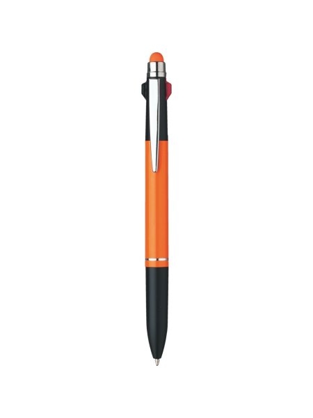 Penna a sfera in metallo con funzione touch screen e cappuccio grande