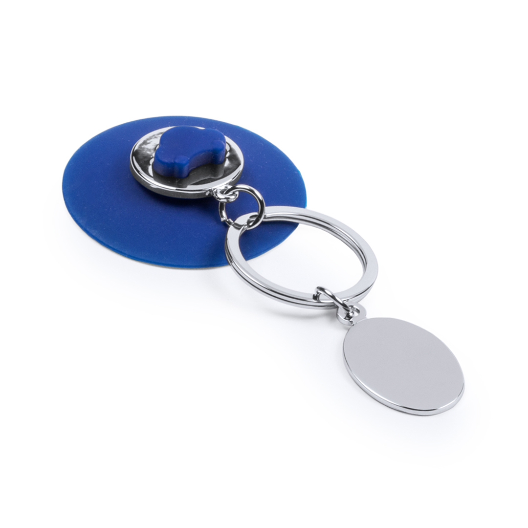 2 Portachiavi Uomo In Lega Di Zinco Con Clip – Design Anti-perdita – Include 4 Anelli Portachiavi – Blu E Nero