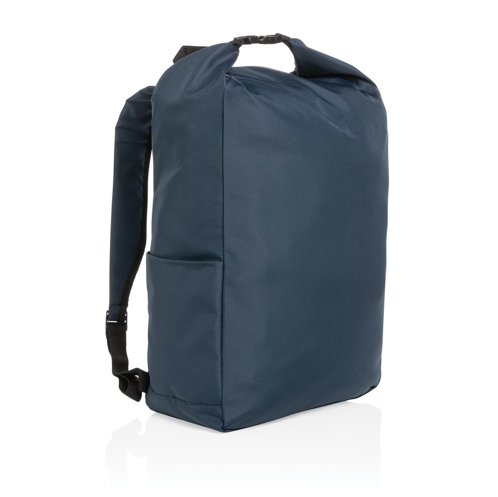 Pactastic Zaino grande con pratiche fibbie | Zaino leggero da 718 grammi in materiale tecnico vegano impermeabile | 40 x 16 x 46 cm con accesso laterale e scomparto per laptop, beige., L (46 cm