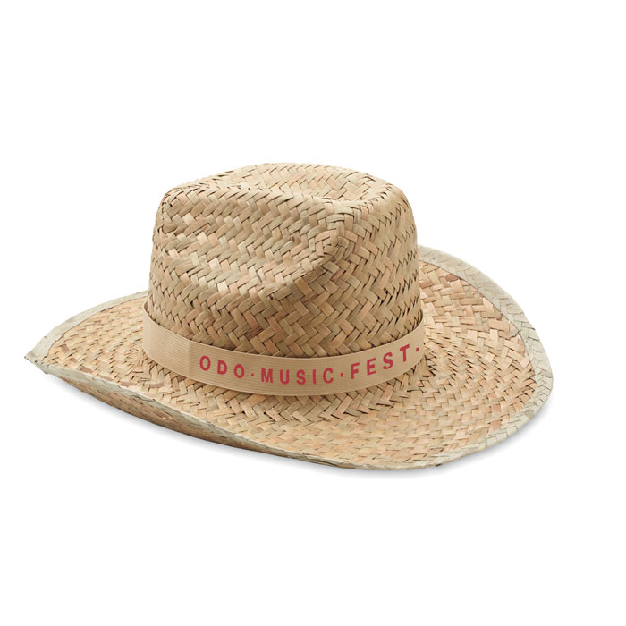 Mega Cap – Cappello Da Cowboy In Paglia Naturale – Falda Modellabile 8,9 Cm, Cupola 12,7 Cm – Unisex, Taglia Unica