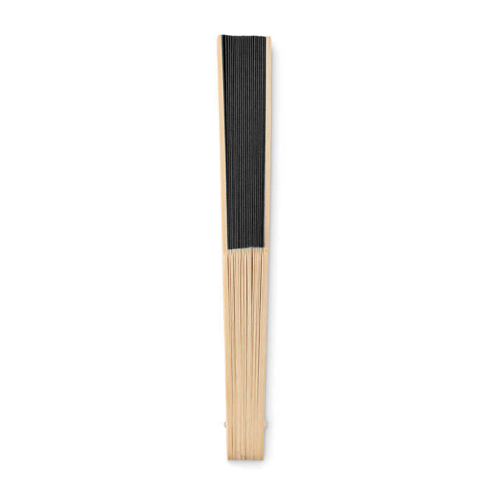 Stare Ventaglio Effetti Di Luce, Elegante Con Motivi, In Seta E Plastica, 42.5 Cm, Per Danza, Feste, Matrimoni, Nero - 4