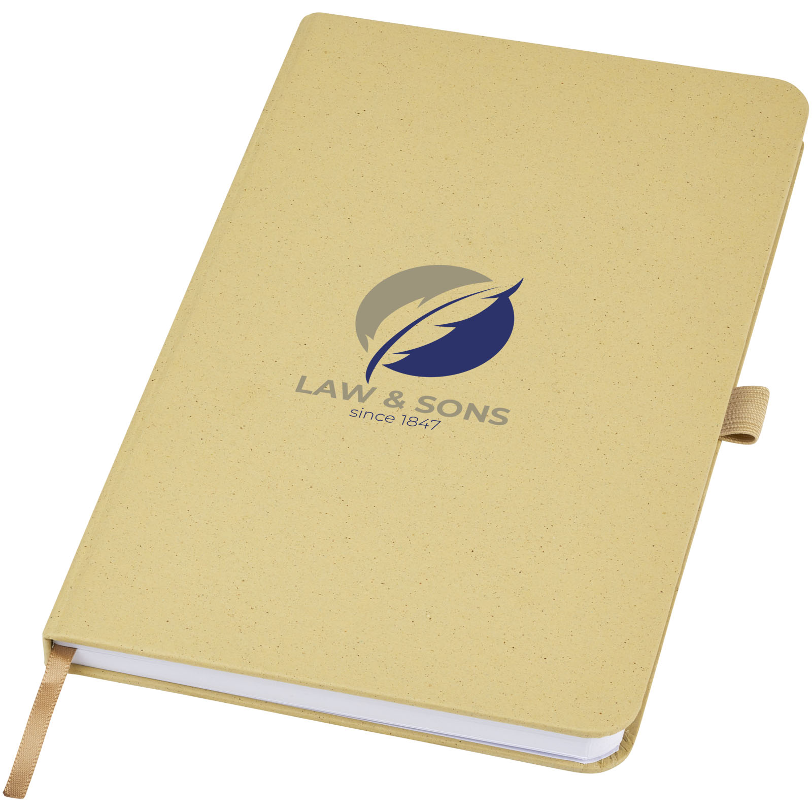 Blocco note con copertina rigida in carta crush Fabianna