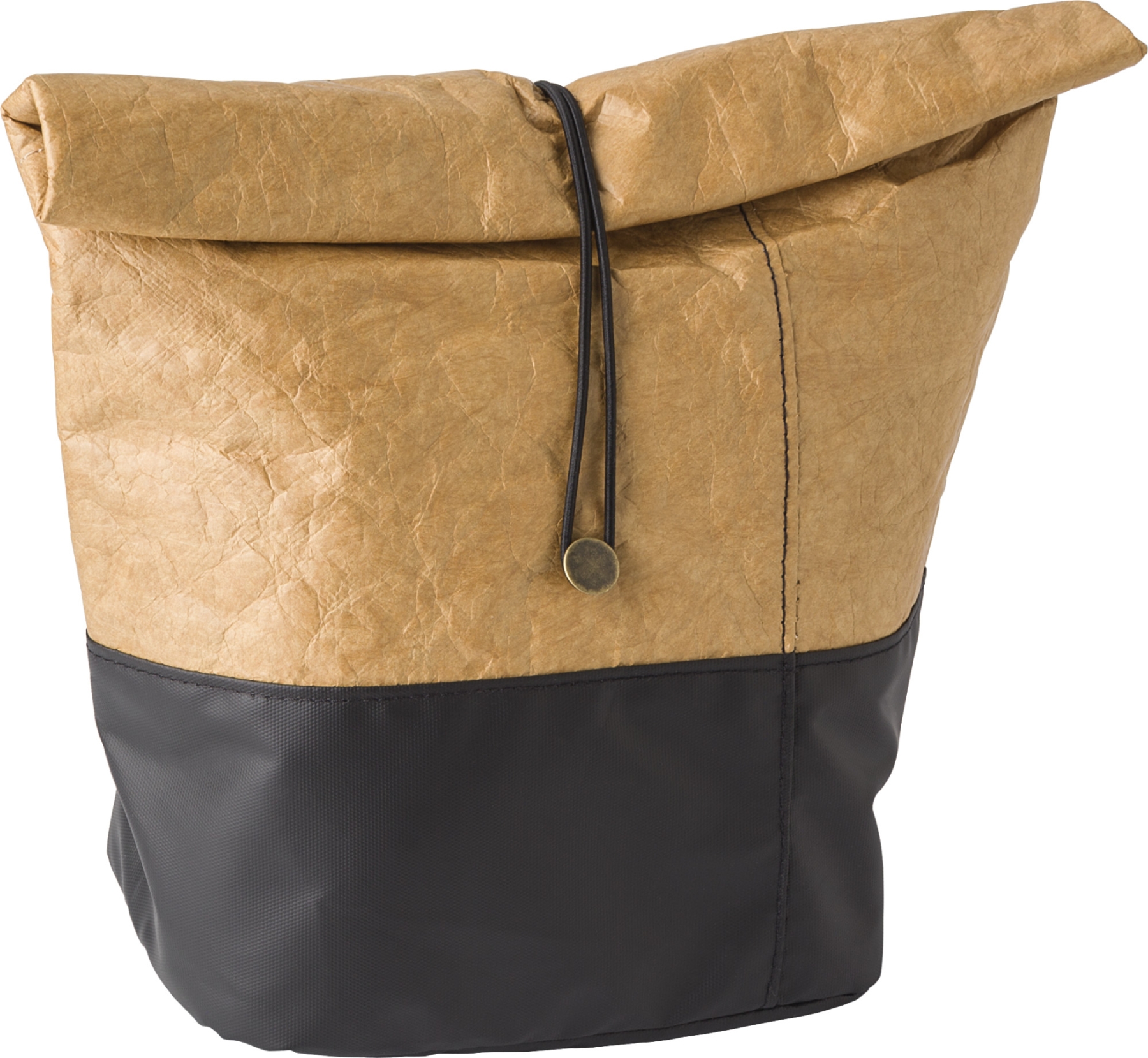 ABSOK Tyvek Borsa Termica Per Pranzo Donna, Marrone, In Carta Resistente E Impermeabile, Richiudibile Con Zip, Per Lavoro E Picnic