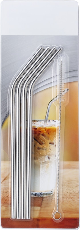 Cannucce In Acciaio Inox Riutilizzabili (6 Pezzi) Con Spazzola: Per Cocktail, Frullati E Per Salvaguardare L'Ambiente!