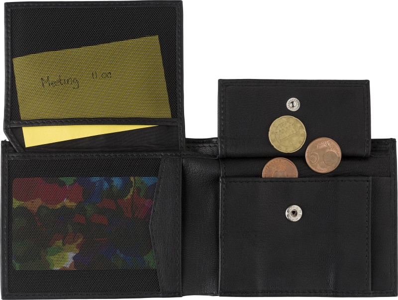 Portafoglio Sottile Da Uomo In Pelle Color Cuoio Brunita - Foto 9