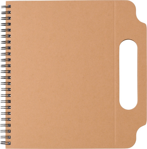 OfficeTree 50 Fogli Carta Kraft A4 170g/m² + 40 Adesivi 'Handmade With LOVE', Cartoncino Marrone Per Crafting