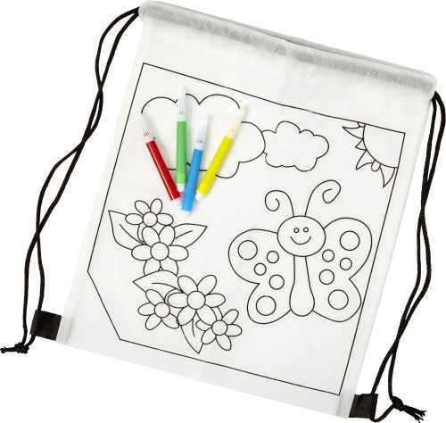 Annickee 12 Pezzi Sacche Da Colorare Per Bambini + 6 Pezzi Penna Ad