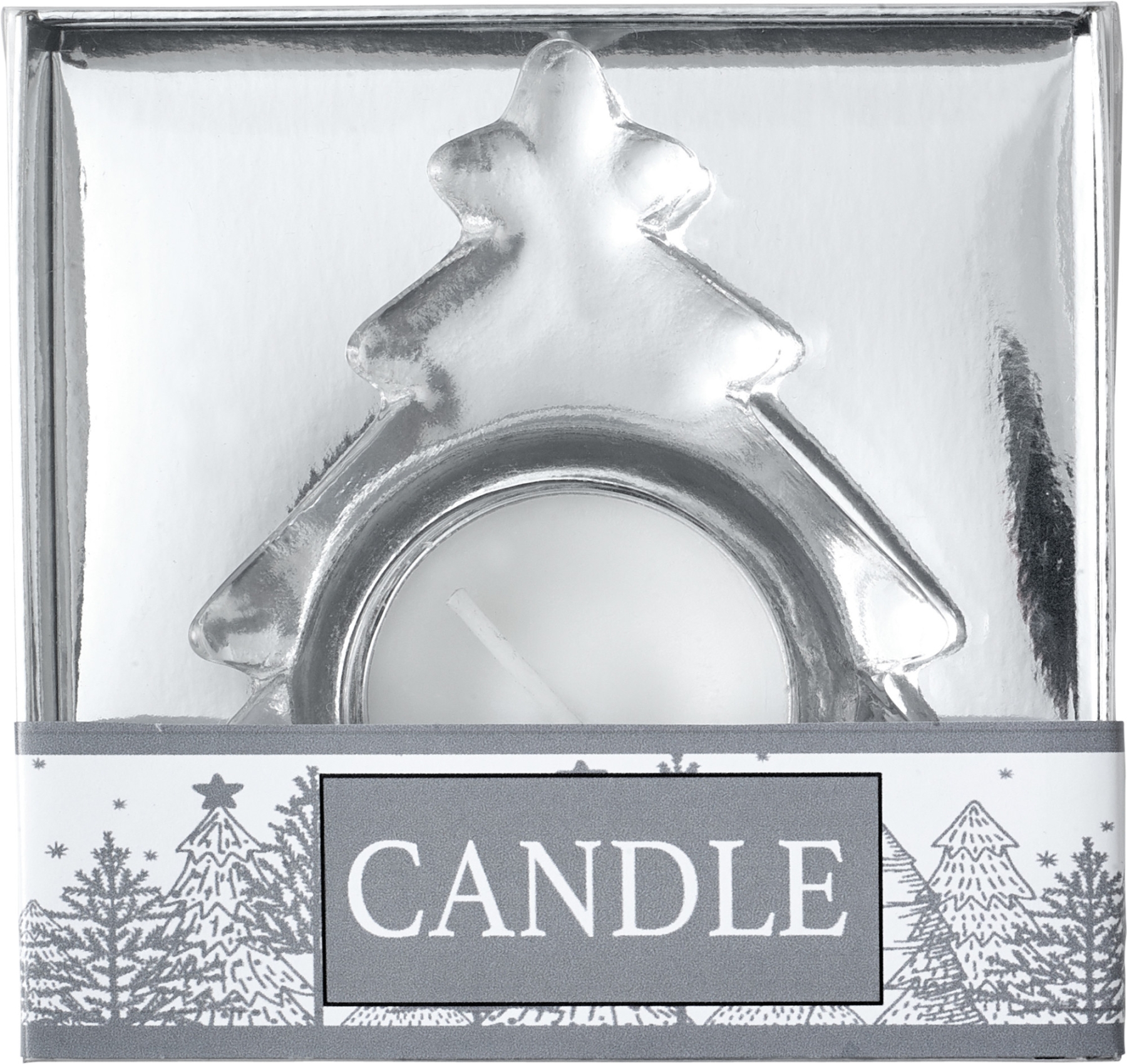 Candela Albero Con Glitter - PIANETA CARTA