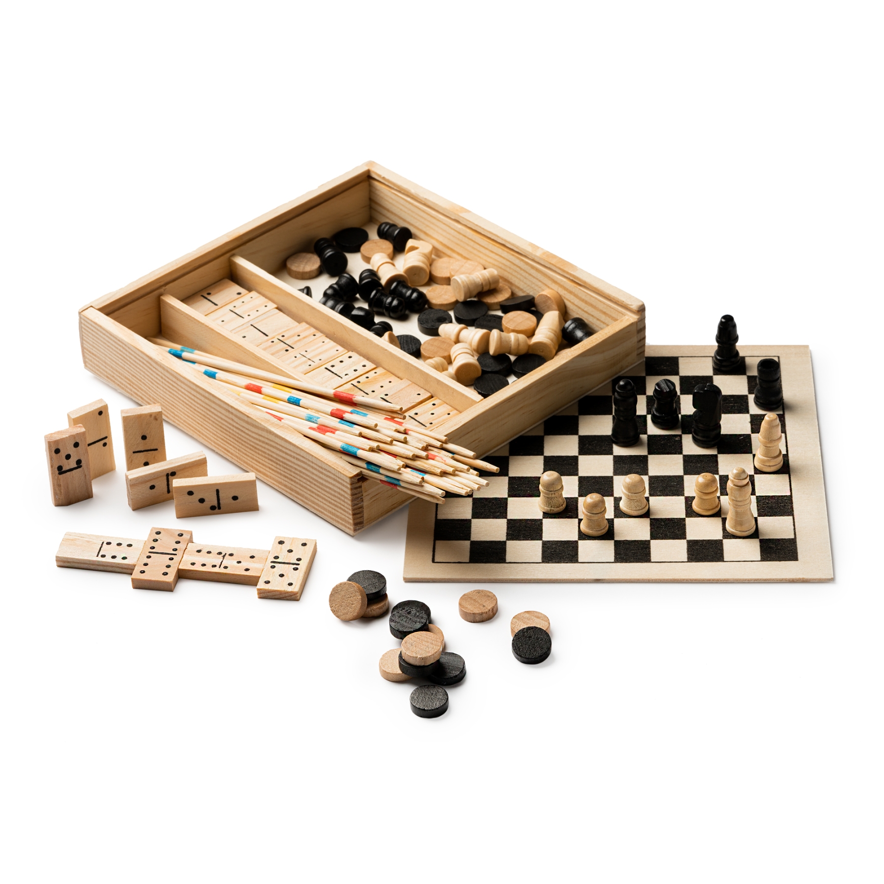 Engelhart Gioco Bilancia In Legno - Gioco Di Equilibrio E Abilità Per Bambini +3 Anni - 42 Pedine E 2 Dadi - Dimensioni 26x16x4 Cm - 2