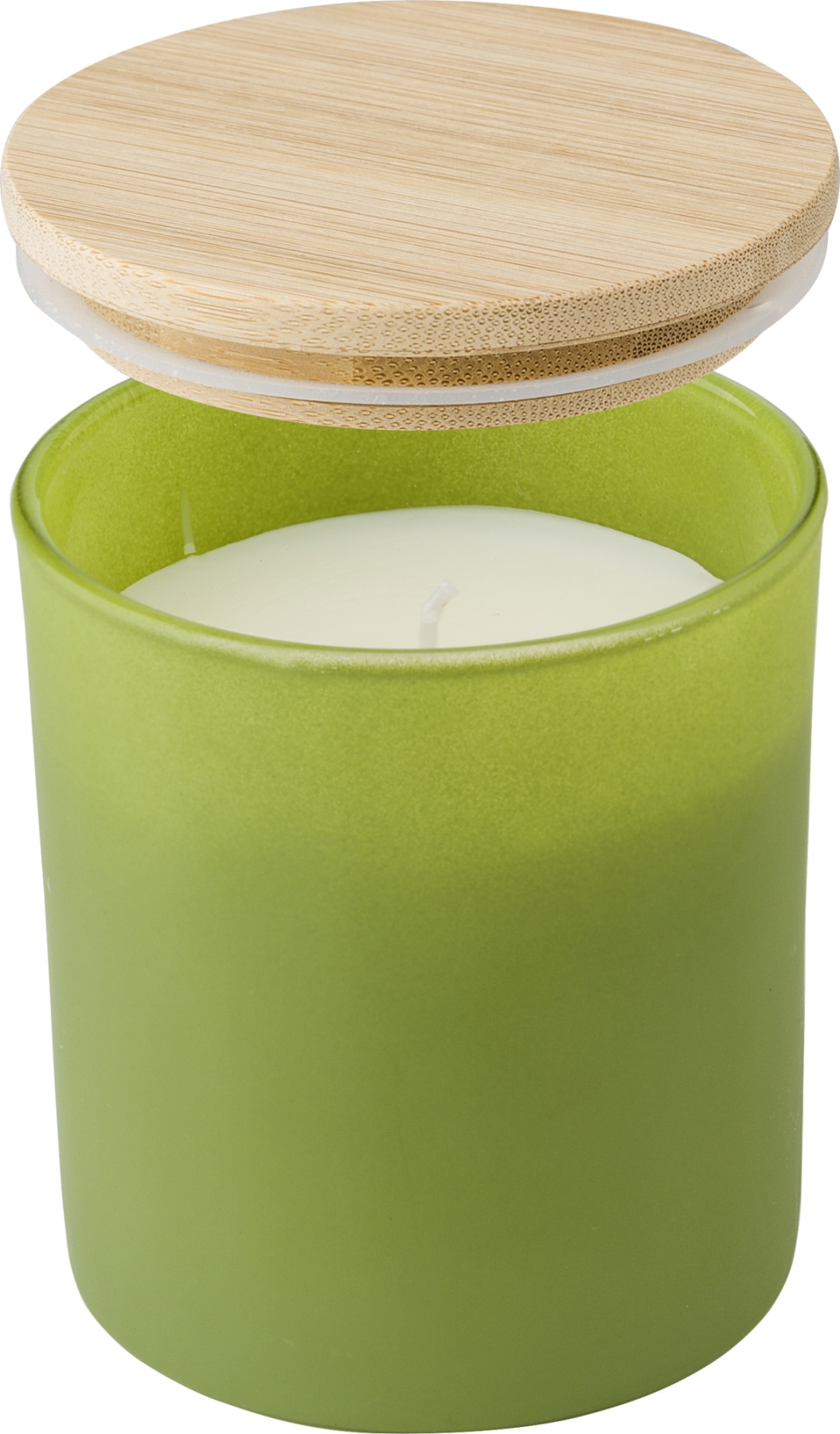 Candela Profumata In Vetro Verde Lava - Agrumi Dolci - Cera Di Soia - Home Decor Elegante