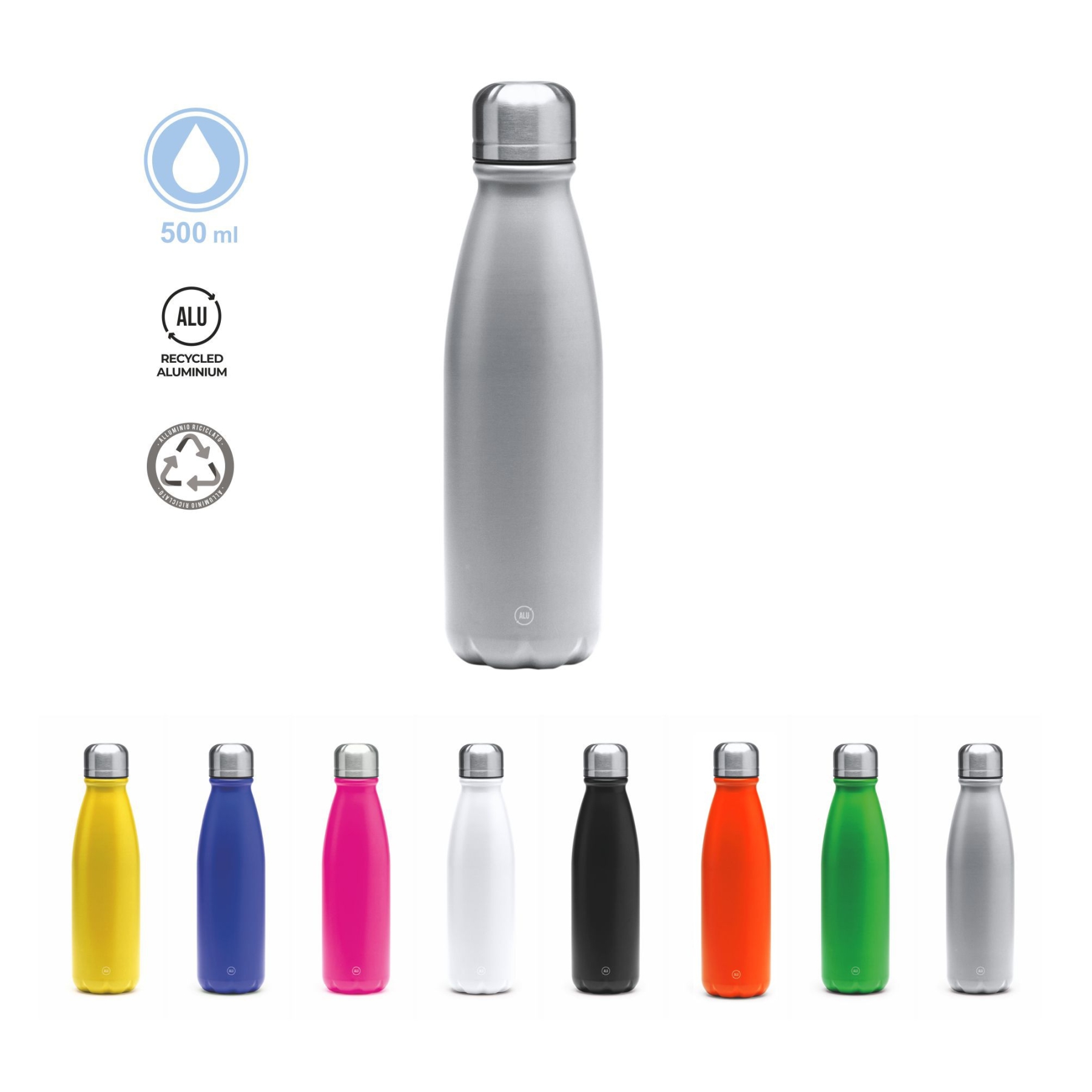 Molbory Bottiglie d'acqua pieghevoli, set di 6 bottiglie di acqua pieghevoli, pieghevoli, pieghevoli, riutilizzabili, per escursioni, avventure, viaggi, 700 ml