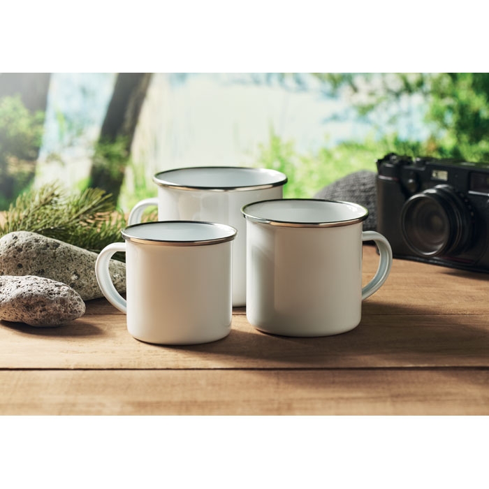 Set Di 4 Tazze Smaltate Da Campeggio – Vintage In Metallo Con Manico, Per Caffè, Tè, Latte, Picnic E Falò
