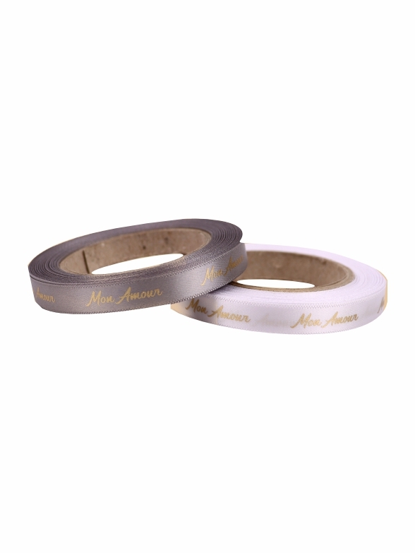 Nastro in Raso Glitterato Oro Rosa