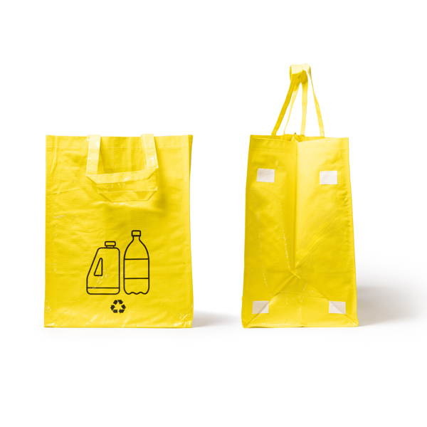 Contenitore Per Raccolta Differenziata PHYSEN 110L, Con Coperchio A Fessura E Borsa Interna Rimovibile, Per Bottiglie E Vetro, 44x34x75 Cm - 3