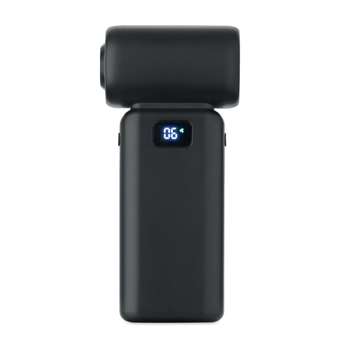 Ventilatore Portatile Turbo 3 In 1 Con Display LED - 100 Velocità, Batteria 4000mAh, 23 Ore Di Autonomia, Pieghevole 135°, Ricarica USB-C - 5