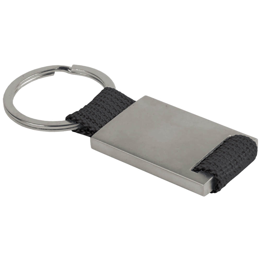 Portachiavi Originale Audi In Acciaio Inox Nero, 9x3x0,5 Cm, Logo Incassato, Codice 3182501810