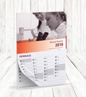 Calendari fotografici da parete con punti metallici